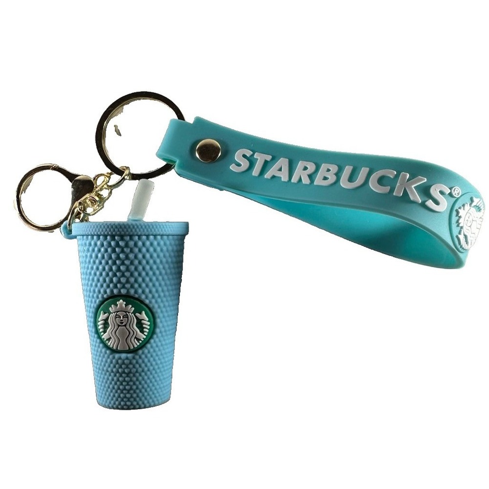 Starbucks 3D silicone keychain mini replica textured drink cup